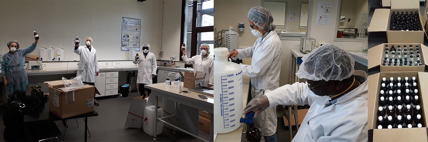 Production de solution hydro-alcoolique par le DPM Production de solution hydro-alcoolique par le DPM